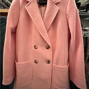 Talbots pink wool coat. Size 8. Fully lined. New with tags.